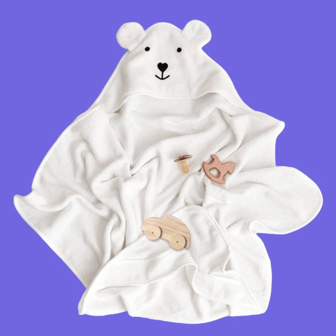 Hooded Baby Bath Beach Towel - 100% Cotton Baby gift
