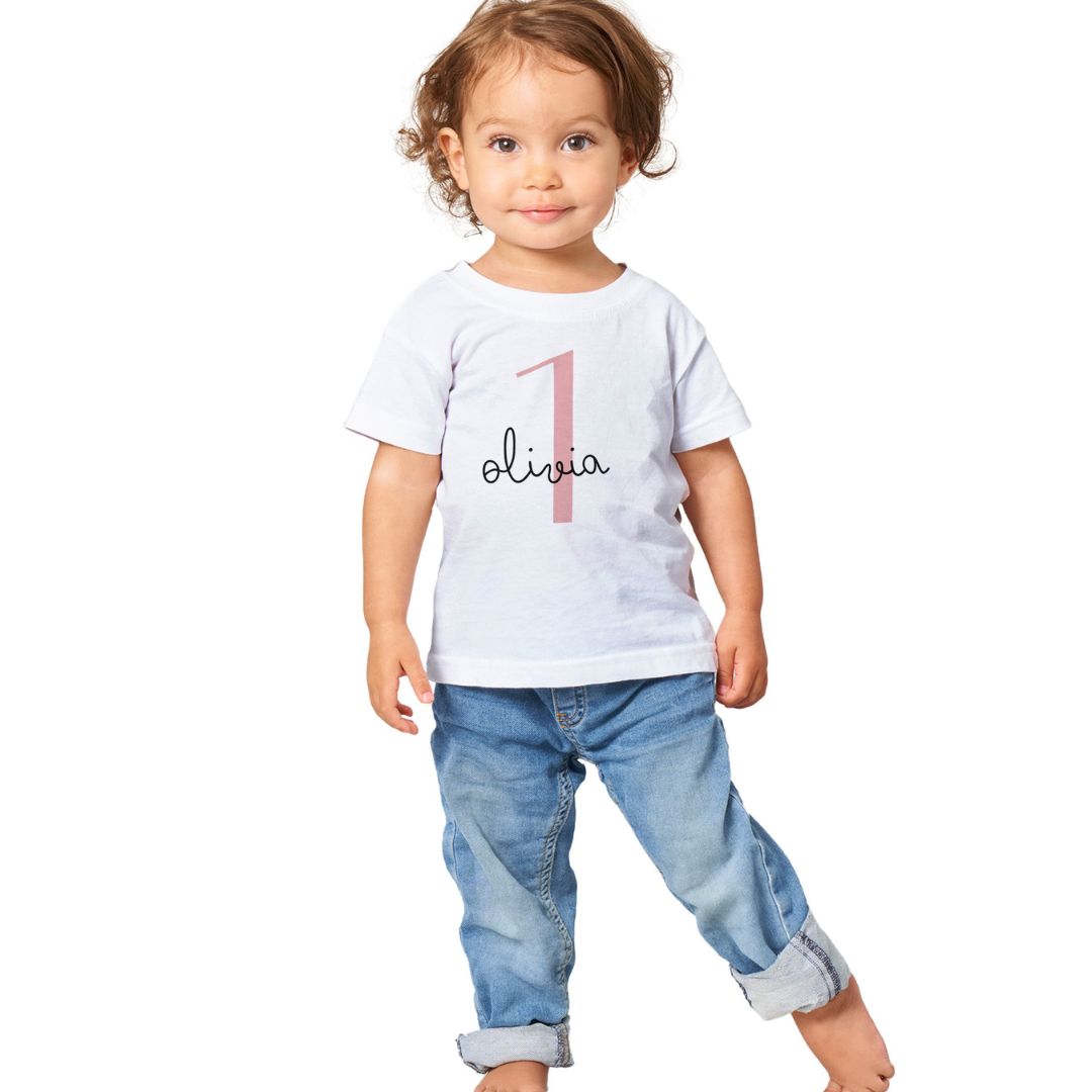 Personalised Baby T-Shirt 1st Birthday