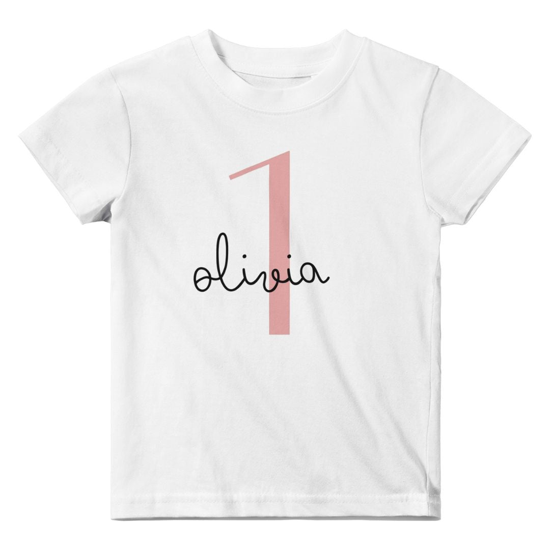 Personalised Baby T-Shirt 1st Birthday