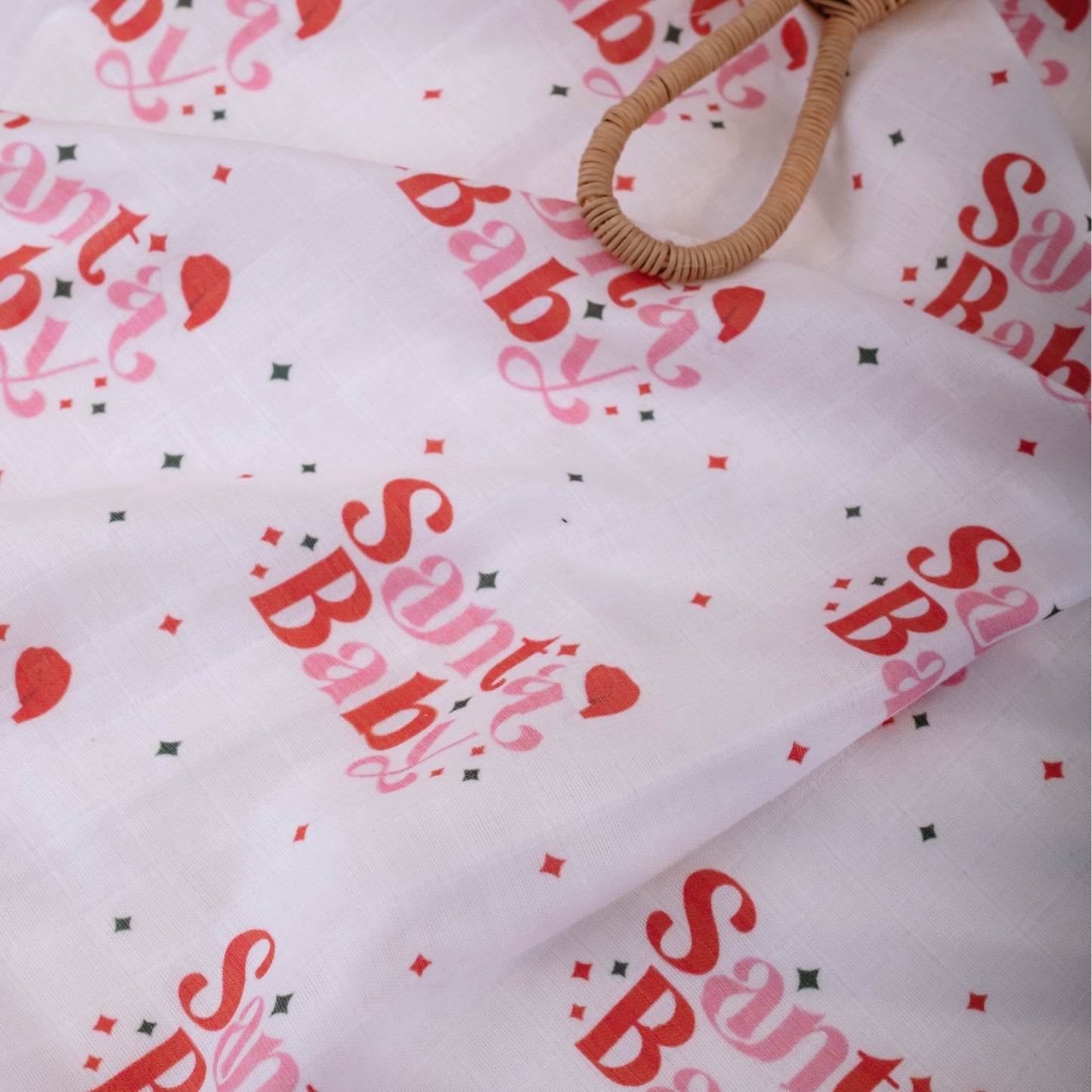 baby christmas gift muslin swaddle santa baby