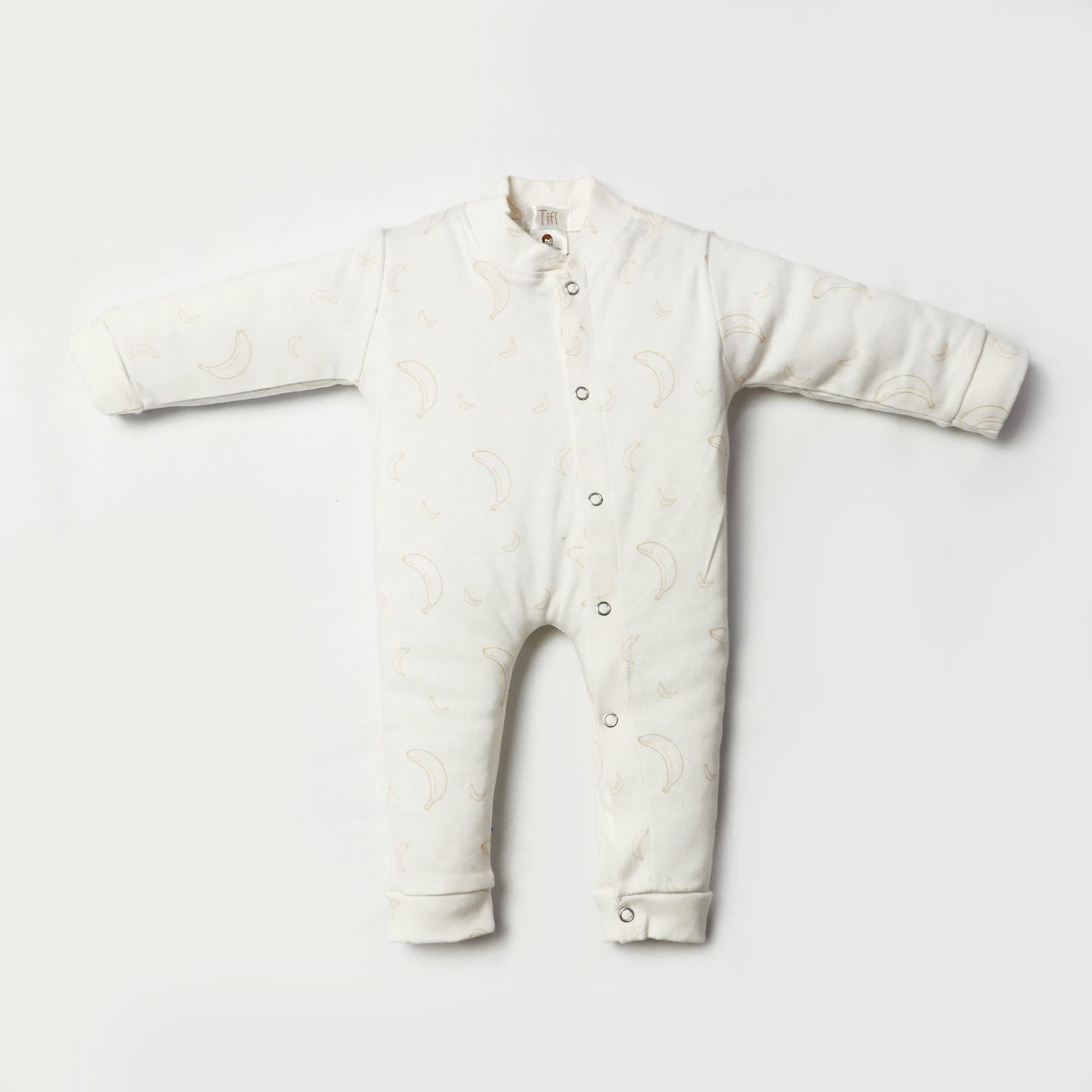 Newborn Baby Romper Bodysuit Ivory Cream (ABC, Sun, Banana)