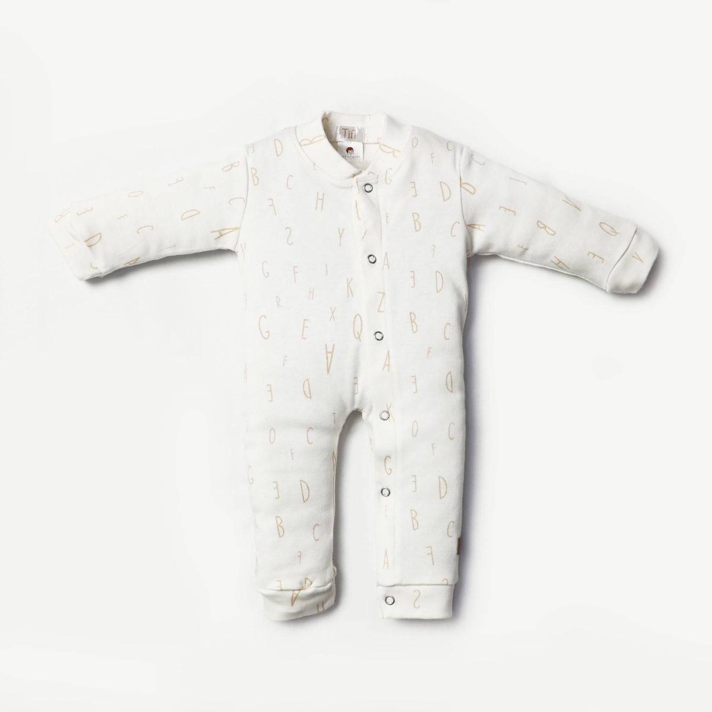 Newborn Baby Romper Bodysuit Ivory Cream (ABC, Sun, Banana)