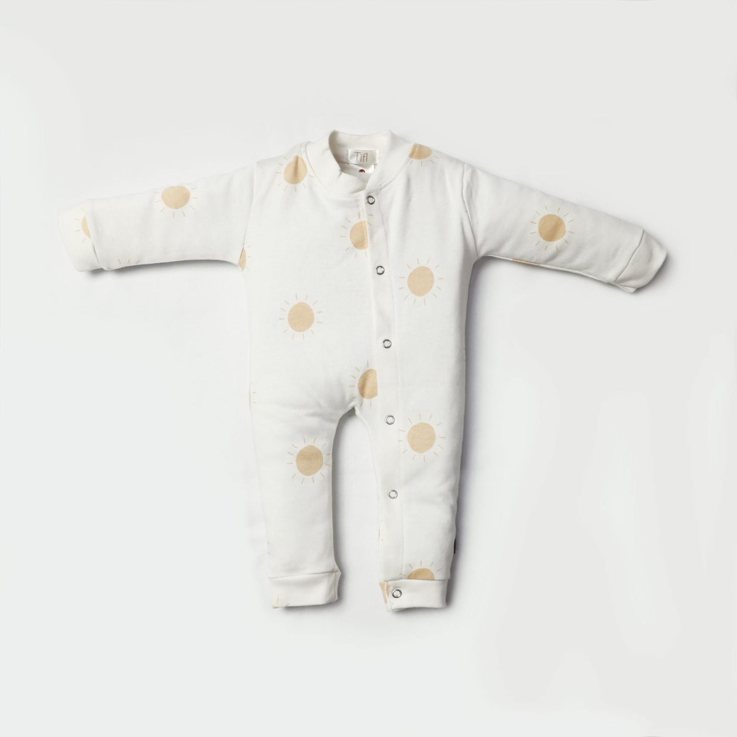 Newborn Baby Romper Bodysuit Ivory Cream (ABC, Sun, Banana)