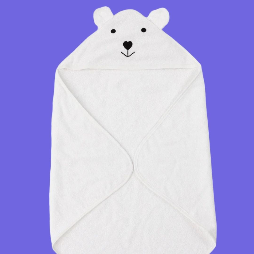 Hooded Baby Bath Beach Towel - 100% Cotton