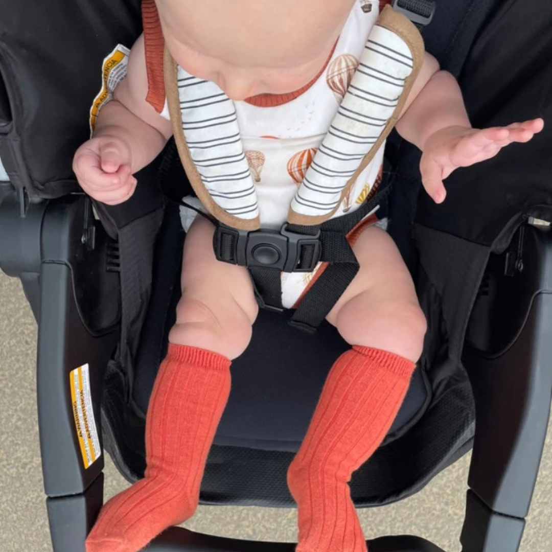 Baby Toddler Ribbed Knee-High Socks Cotton - Orange