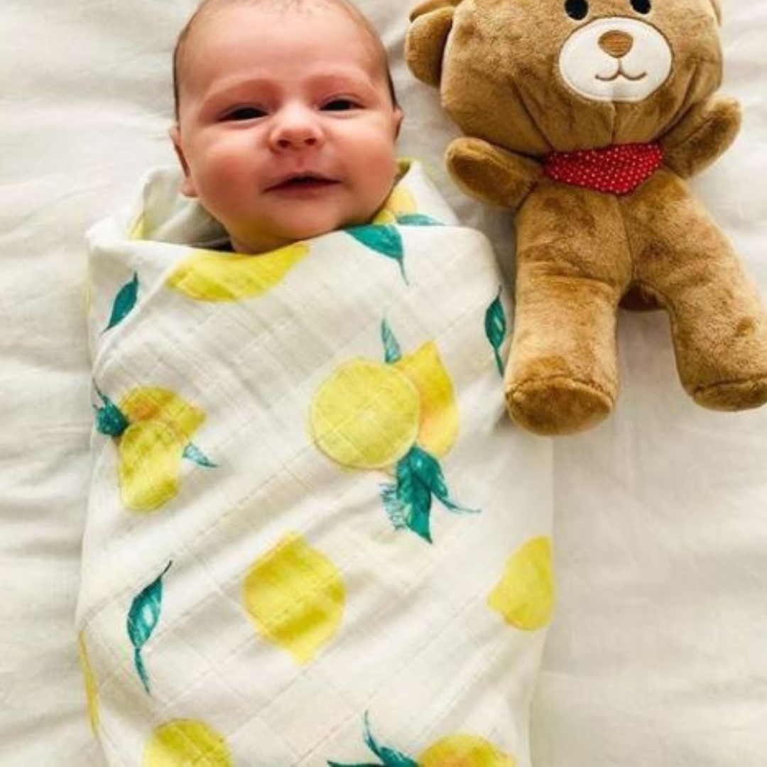Lemon top swaddle blanket