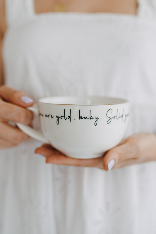 Hidden Message Mug You are Gold Baby, You are Gorgeous