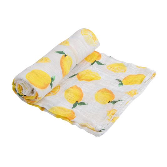 Muslin Square Baby Burp Cloth - Set of 3 - Lemon