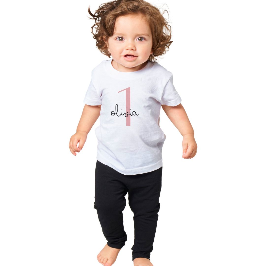 Personalised Baby T-Shirt 1st Birthday