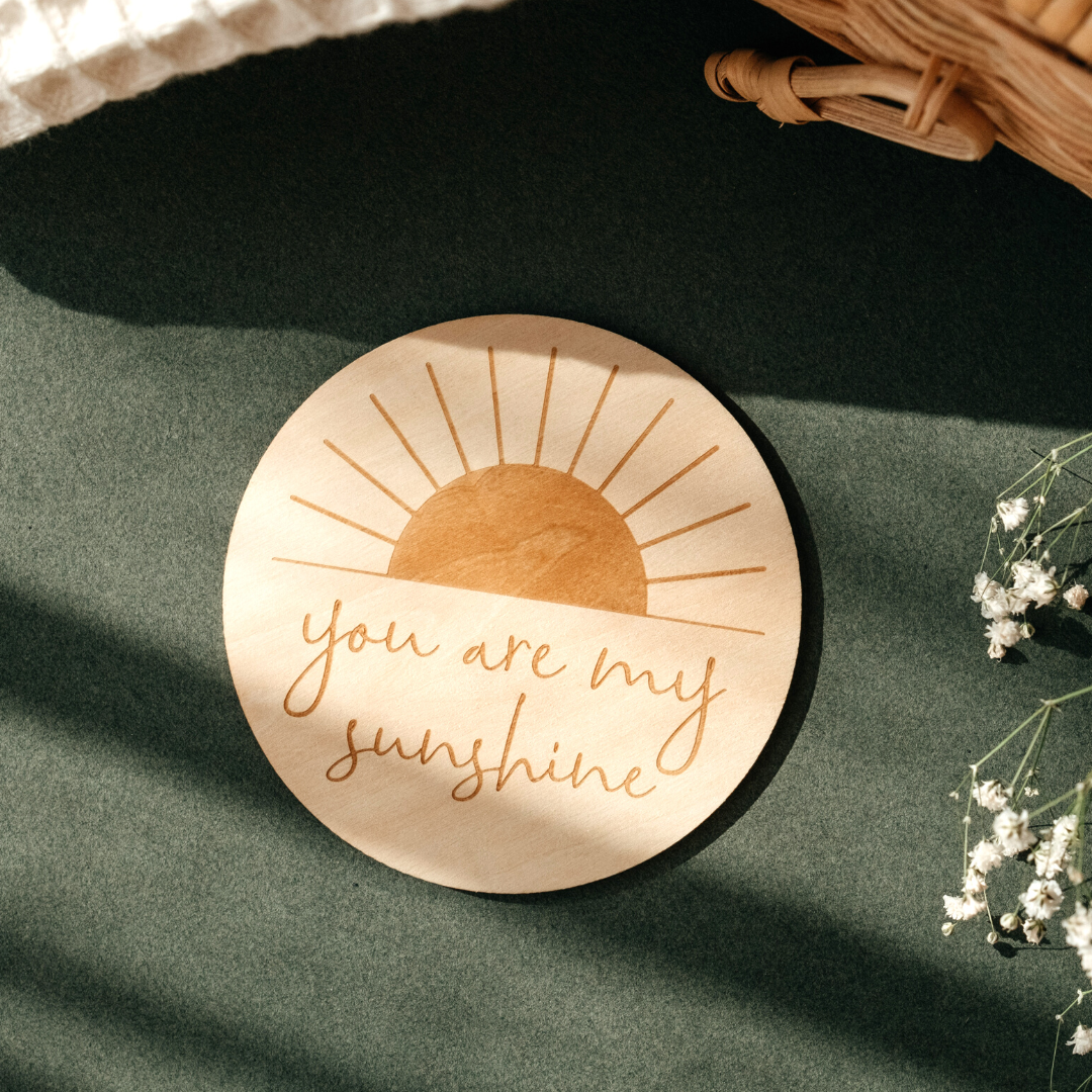 Baby Announcement Sign - You are my Sunshine
